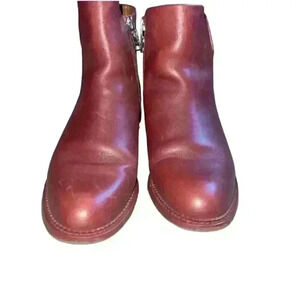 Franco Sarto WINE Happily Ankle Boot Women's Size 7 Almond Preppy